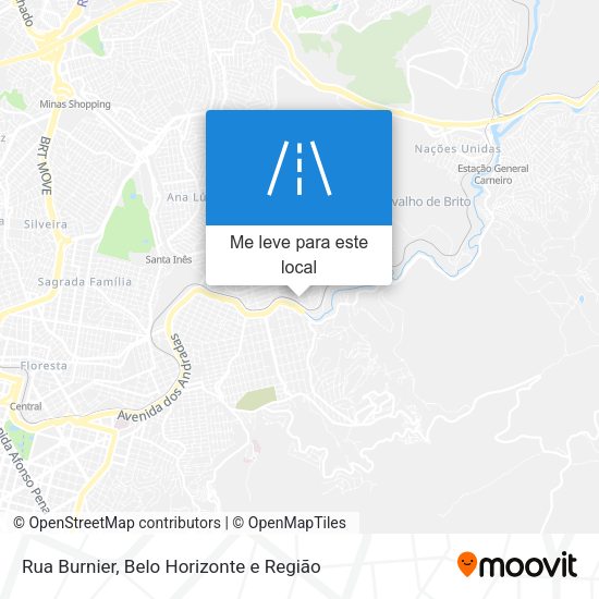 Rua Burnier mapa