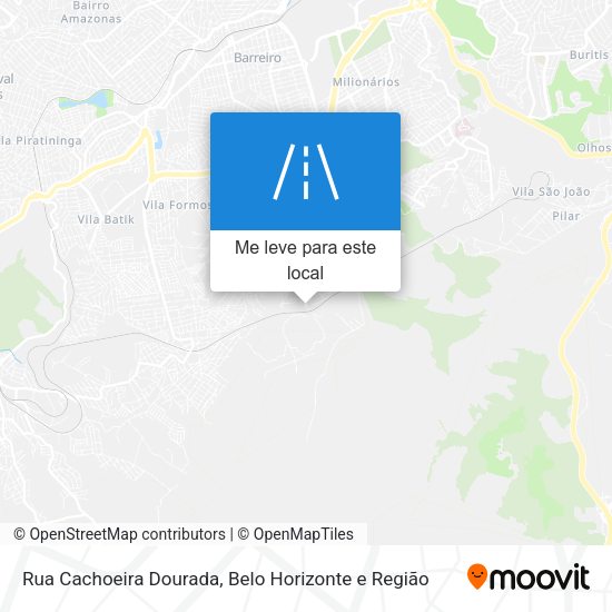 Rua Cachoeira Dourada mapa