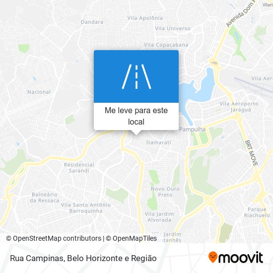 Rua Campinas mapa