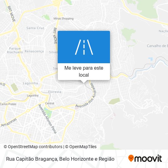 Rua Capitão Bragança mapa