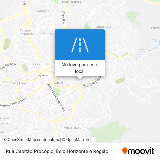 Rua Capitão Procópio mapa