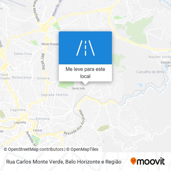 Rua Carlos Monte Verde mapa