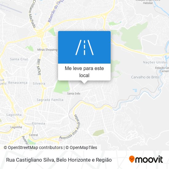 Rua Castigliano Silva mapa