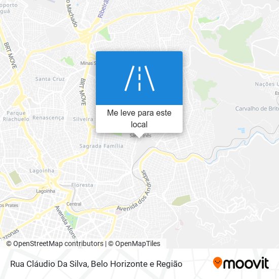 Rua Cláudio Da Silva mapa