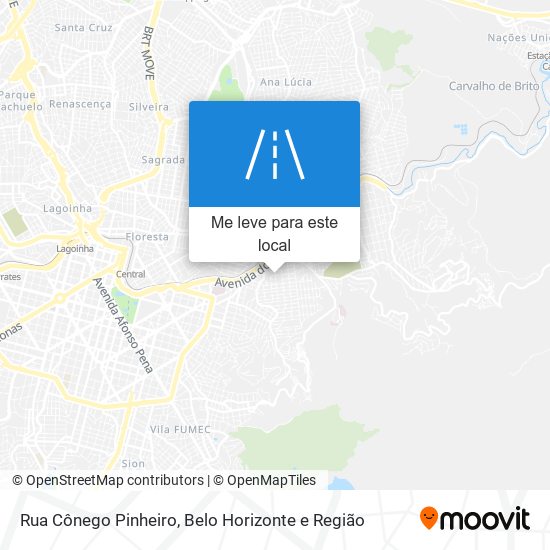 Rua Cônego Pinheiro mapa