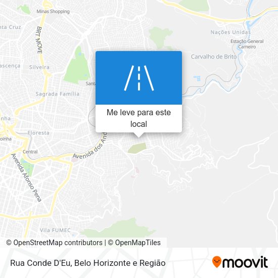 Rua Conde D'Eu mapa