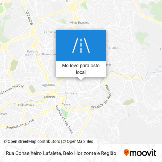 Rua Conselheiro Lafaiete mapa