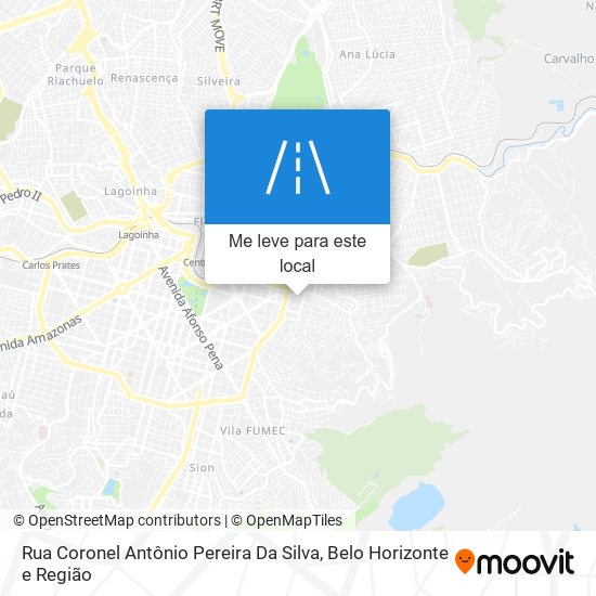 Rua Coronel Antônio Pereira Da Silva mapa