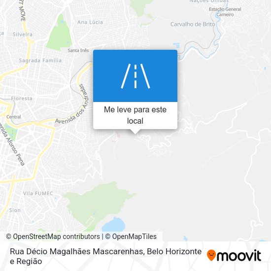 Rua Décio Magalhães Mascarenhas mapa