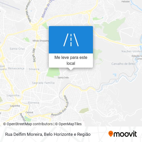 Rua Delfim Moreira mapa