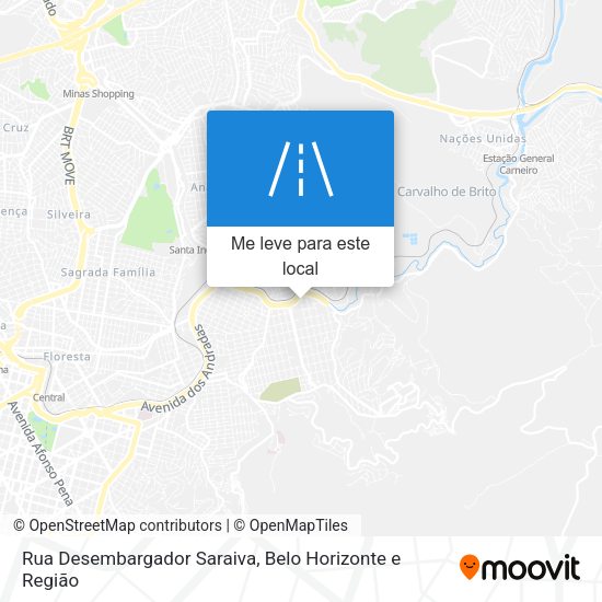 Rua Desembargador Saraiva mapa