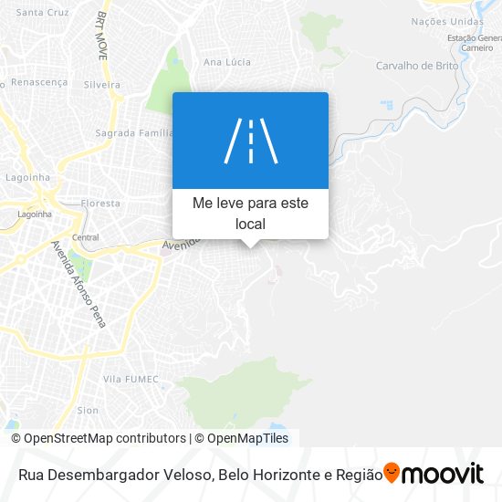 Rua Desembargador Veloso mapa