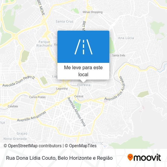 Rua Dona Lídia Couto mapa