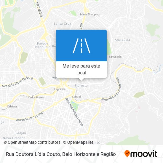 Rua Doutora Lídia Couto mapa