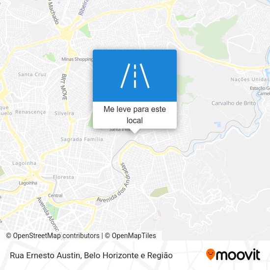 Rua Ernesto Austin mapa