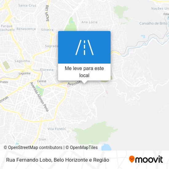 Rua Fernando Lobo mapa