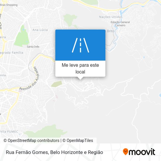 Rua Fernão Gomes mapa