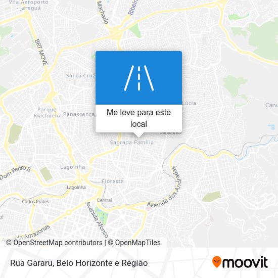 Rua Gararu mapa