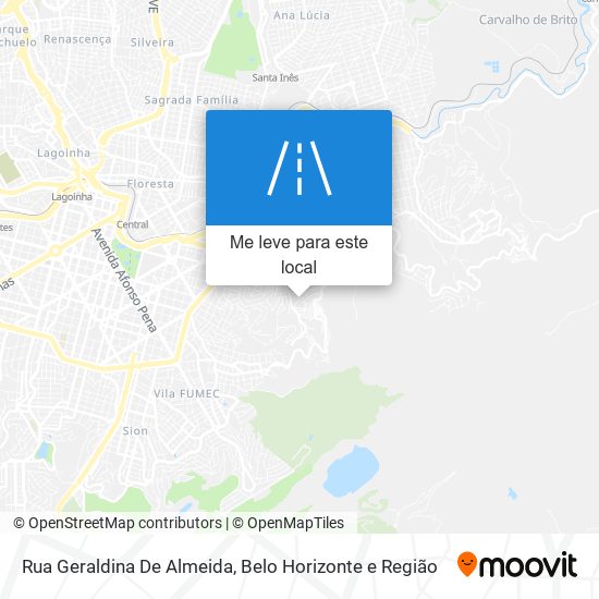 Rua Geraldina De Almeida mapa