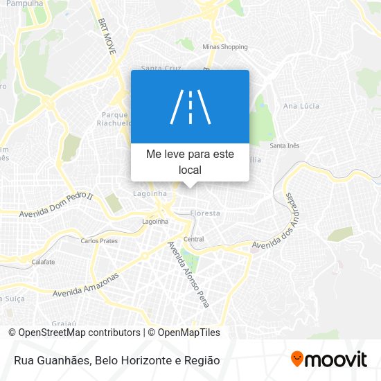Rua Guanhães mapa