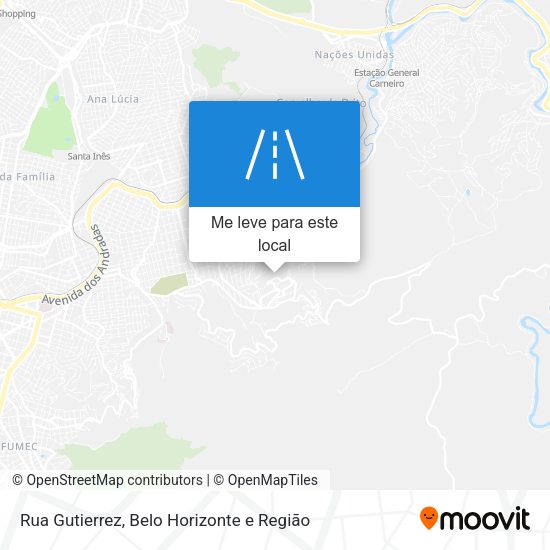 Rua Gutierrez mapa