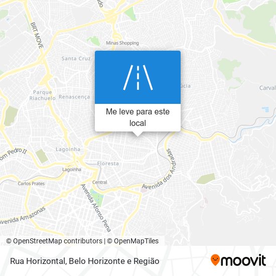 Rua Horizontal mapa