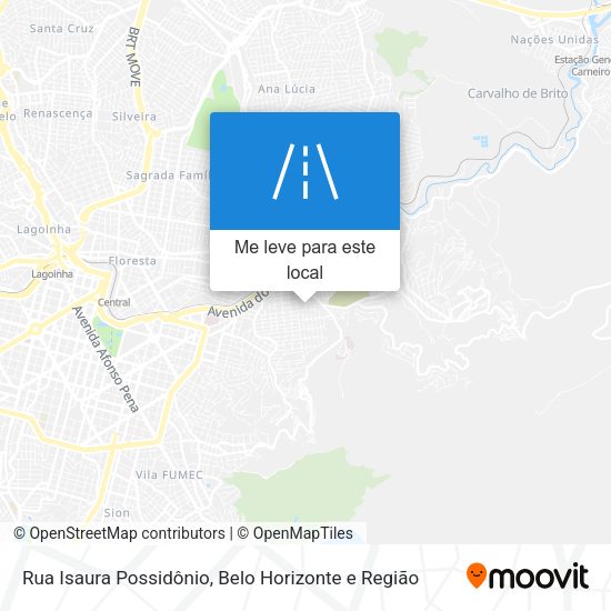 Rua Isaura Possidônio mapa