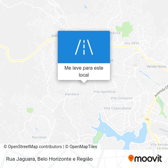 Rua Jaguara mapa