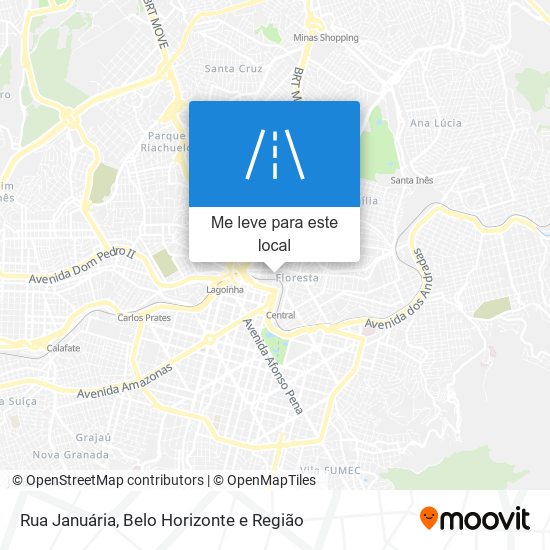 Rua Januária mapa