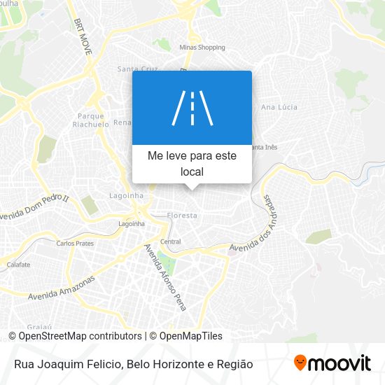 Rua Joaquim Felicio mapa