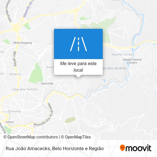 Rua João Amacecks mapa