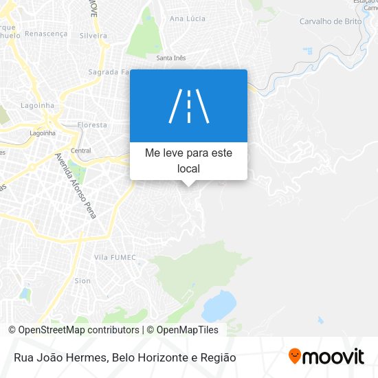 Rua João Hermes mapa