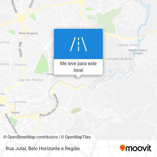 Rua Jutaí mapa