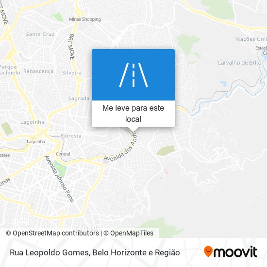 Rua Leopoldo Gomes mapa