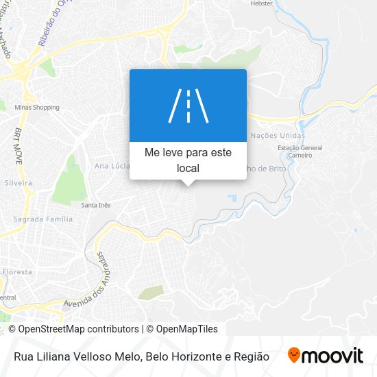 Rua Liliana Velloso Melo mapa