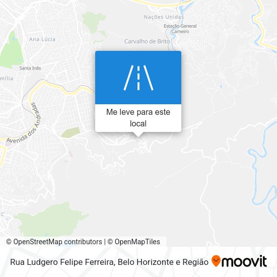 Rua Ludgero Felipe Ferreira mapa