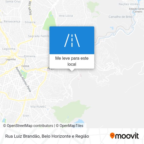 Rua Luiz Brandão mapa