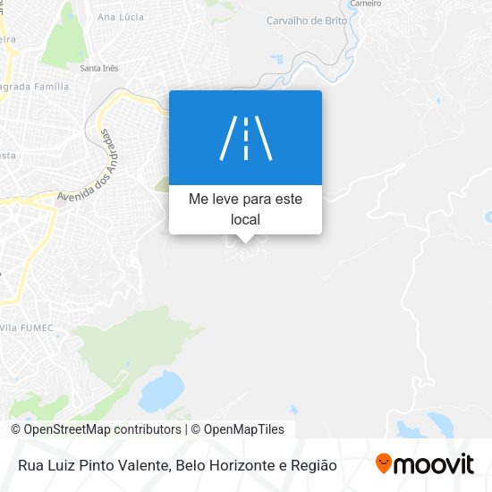 Rua Luiz Pinto Valente mapa