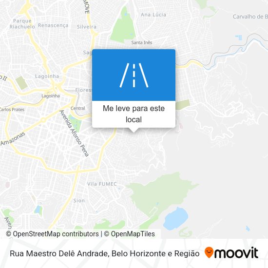 Rua Maestro Delê Andrade mapa