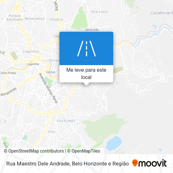 Rua Maestro Dele Andrade mapa