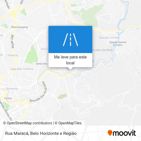 Rua Maracá mapa