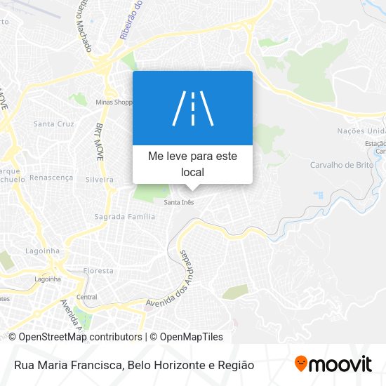Rua Maria Francisca mapa