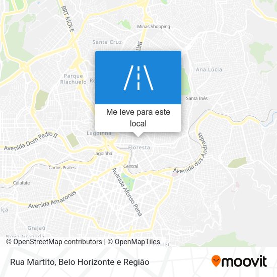 Rua Martito mapa