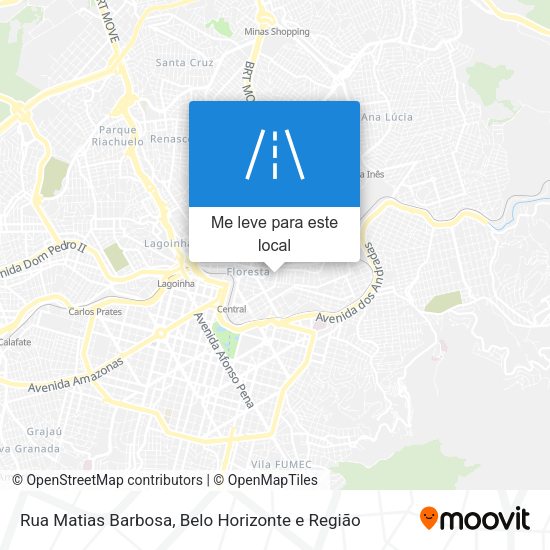 Rua Matias Barbosa mapa