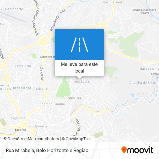 Rua Mirabela mapa