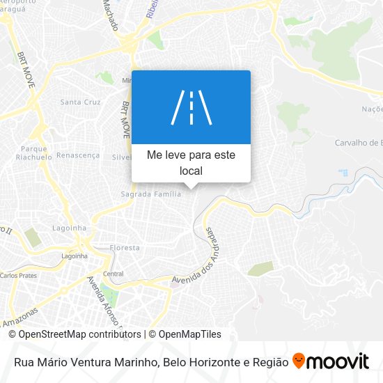 Rua Mário Ventura Marinho mapa