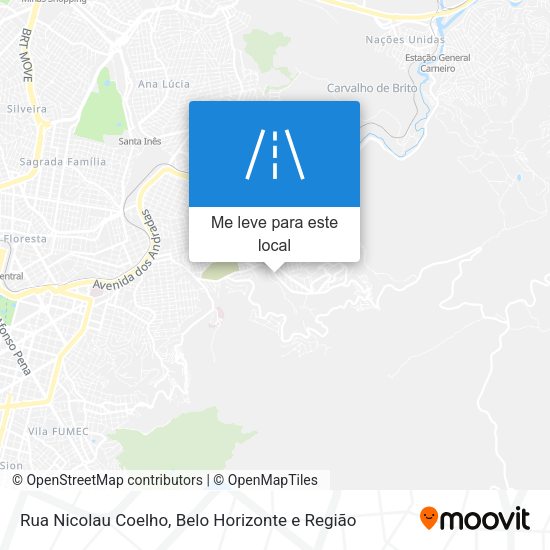 Rua Nicolau Coelho mapa