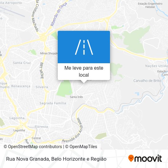 Rua Nova Granada mapa