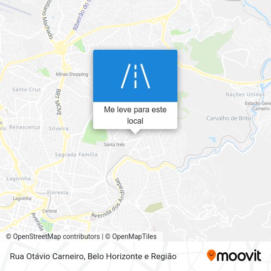Rua Otávio Carneiro mapa
