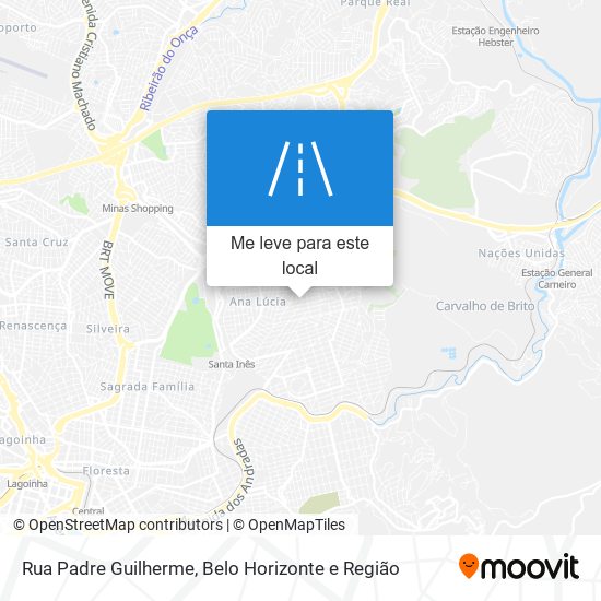 Rua Padre Guilherme mapa